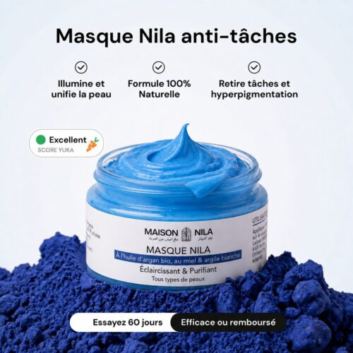 Masque Nila Anti-Taches Visage – Soin Hyperpigmentation & Teint Irrégulier